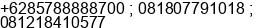 Phone number of Mr. Tegar Perkasa at Jakarta Timur